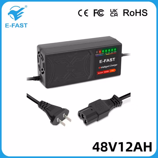 Chargeur de scooter chargeur portable de batterie au plomb 48V12ah